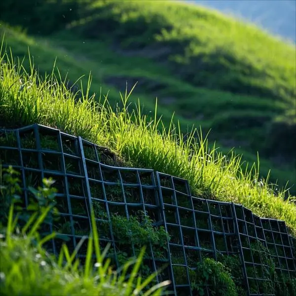 Geocell grass planting, slope protection, subgrade reinforcement is a good helper