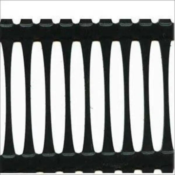 Uniaxially – stretched plastic geogrid