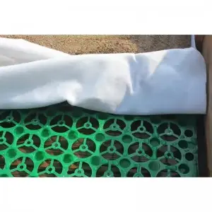 Storage and drainage board for underground garage roof