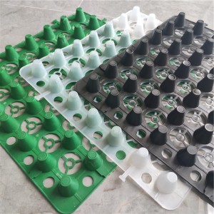 Storage and drainage board for underground garage roof