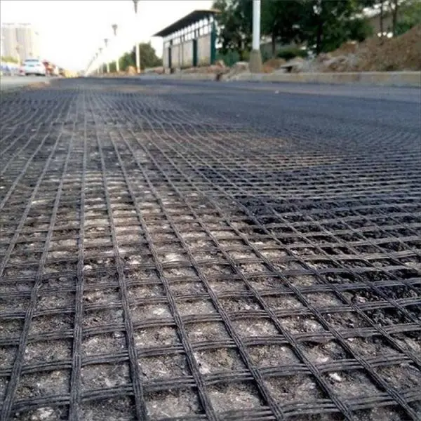 Glass fiber geogrid and its application in asphalt road