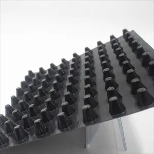 Self-adhesive drainage board